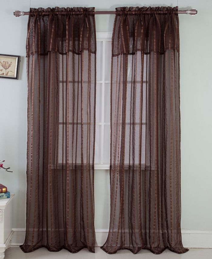 RT Designers Collection Gretchen 54" x 90" Sheer Curtain Panel With