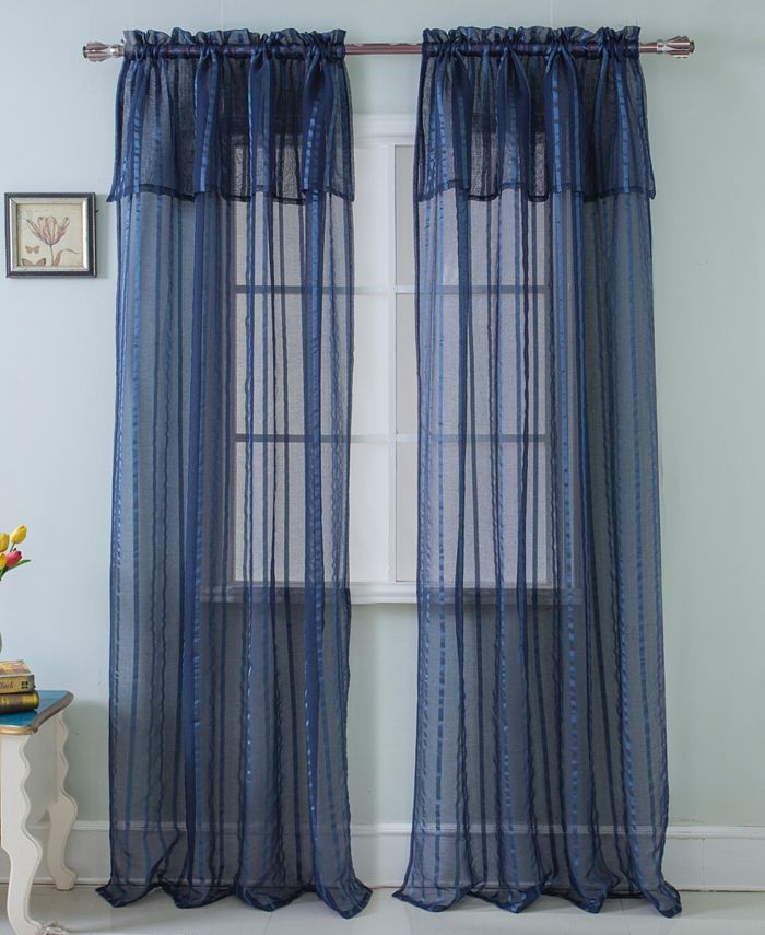 RT Designers Collection Gretchen 54" x 90" Sheer Curtain Panel With