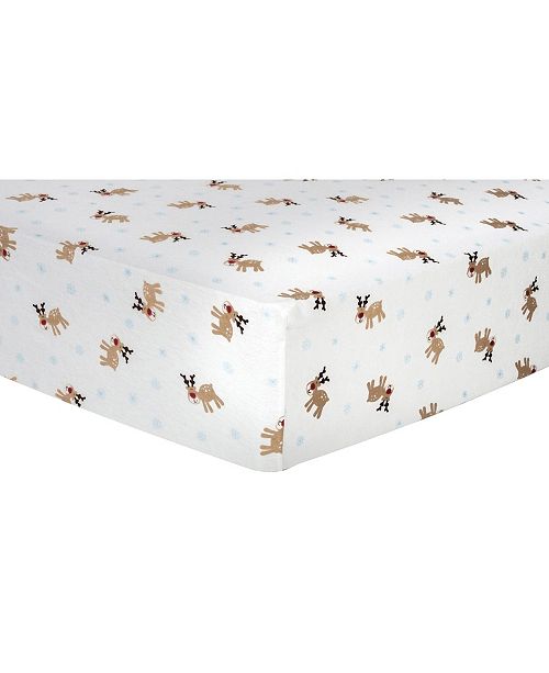 Trend Lab Reindeer Flannel Crib Sheet Reviews Sheets