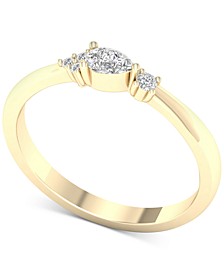 Diamond Pear-Cut Promise Ring (1/5 ct. t.w.) in 10k Gold