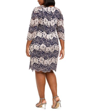 Jessica howard scalloped hotsell lace shift dress