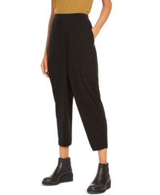 Eileen Fisher - Draped Faux-Wrap Pants