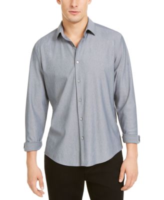 Alfani - Men's Knit Long Sleeve Shirt