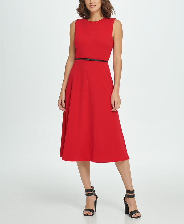 DKNY Seamed Midi Dress Macy's