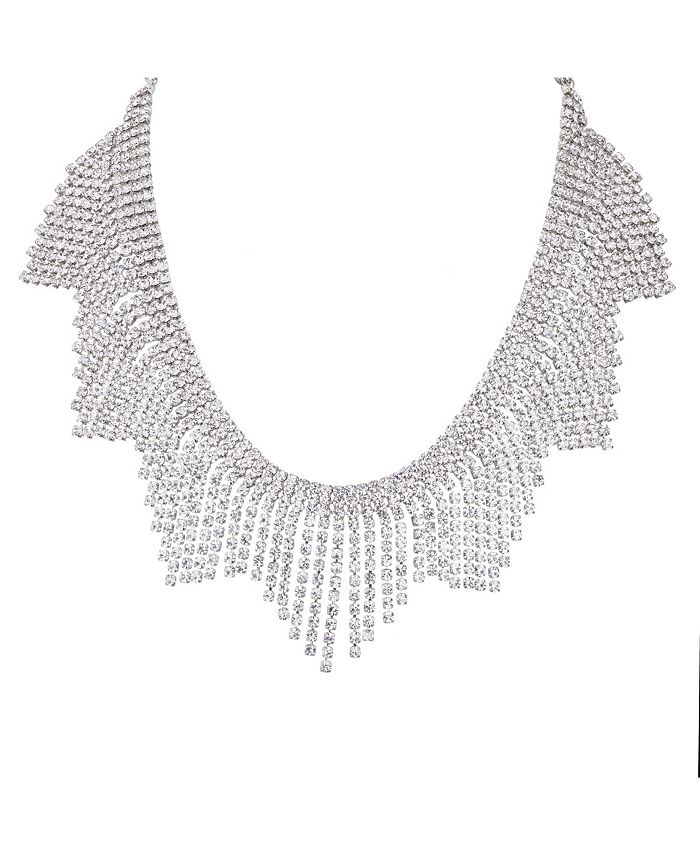 Nina Crystal Fringe Bib Necklace - Macy's
