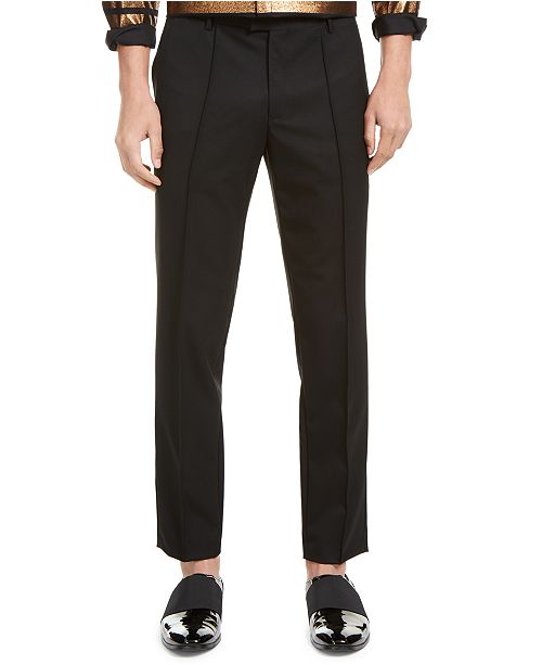 Inc Onyx Men S Slim Fit Pintuck Pleated Pants Created For Macy S