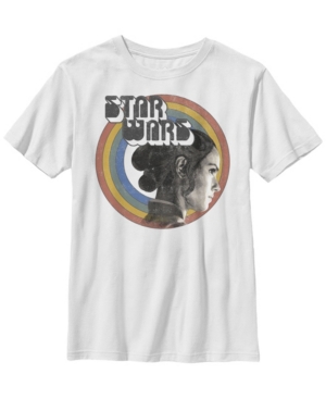 Star Wars Big Boys Retro Rainbow Rey Short Sleeve T-Shirt