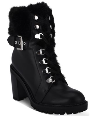 macy's black guess boots