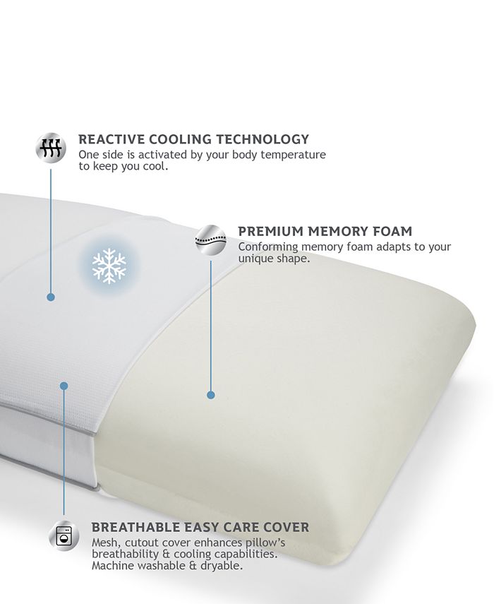 Sealy Cool + Comfort Memory Foam Bed Pillow Macy's