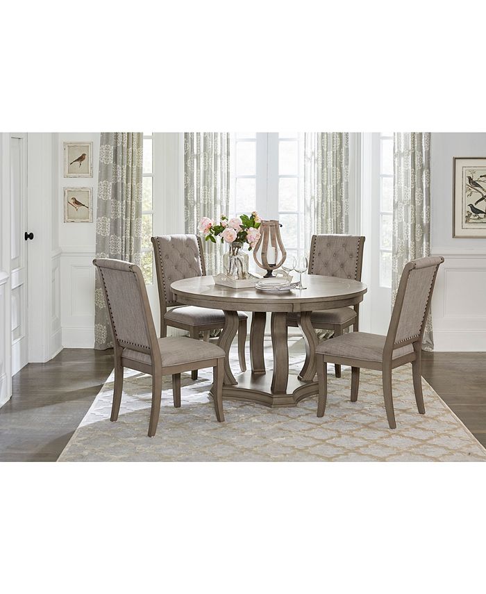 Furniture Benwick Round Dining Table - Macy's