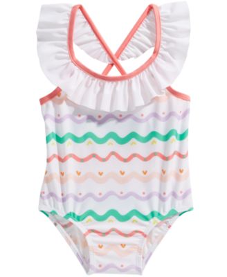 macy's white bathing suit