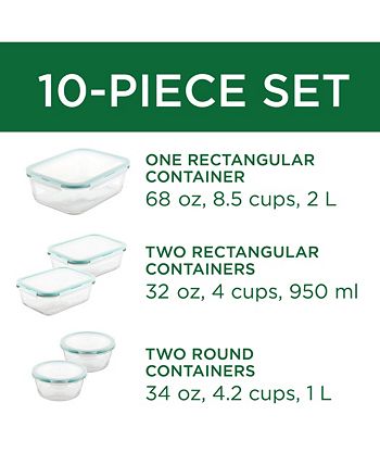 LocknLock Purely Better Food Storage Containers 37oz 4 PC Set