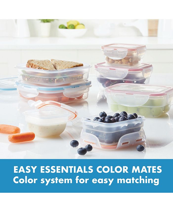 Lock n Lock Easy Essentials Color Mates Assorted 14Pc. Food Storage