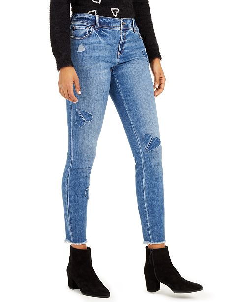 Inc Heart Patch Skinny Jeans Created For Macy S