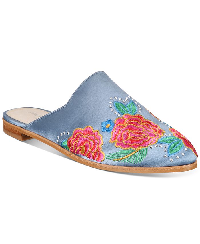 Kenneth Cole New York Women's Roxanne Embroidery Mules - Macy's