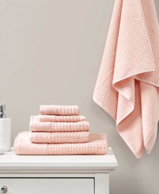 Spa Waffle Jacquard Luxury Combed Cotton 6-Pc. Bath Towel Set