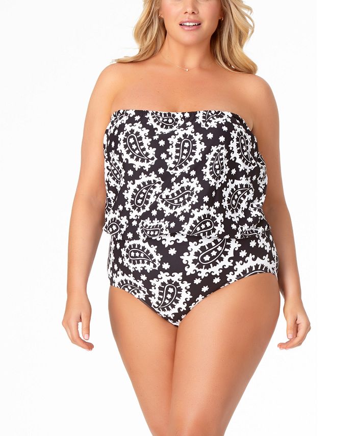 Bandeau One Piece Swimsuits, Strapless One Piece Swimsuits