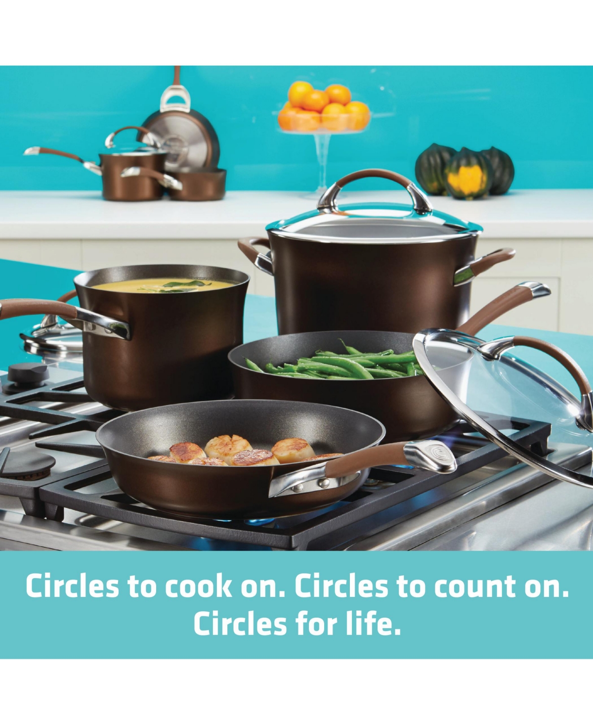 Circulon Symmetry 11-pc. Cookware Set In Brown
