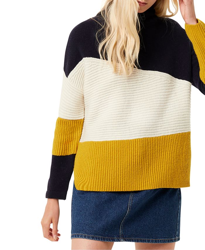 French connection patchwork discount sweater