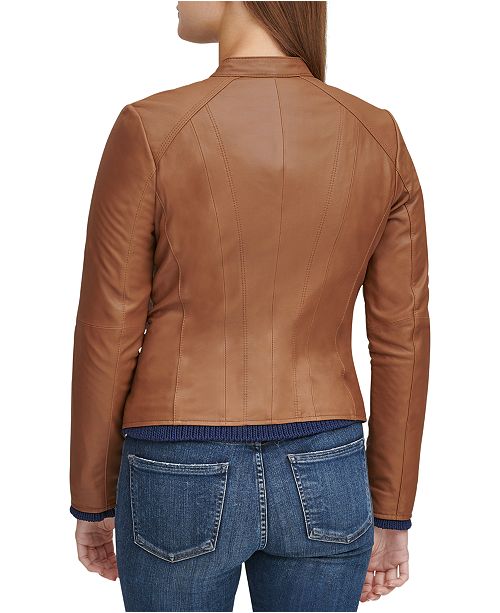 Marc New York Leather Moto Jacket & Reviews - Coats - Women - Macy's