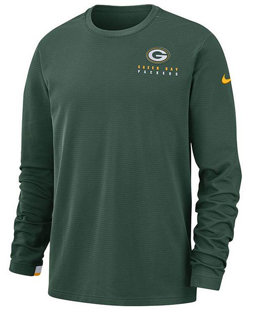 Nike Men S Green Bay Packers Dry Top Crew Sweatshirt Reviews Sports Fan Shop By Lids Men Macy S