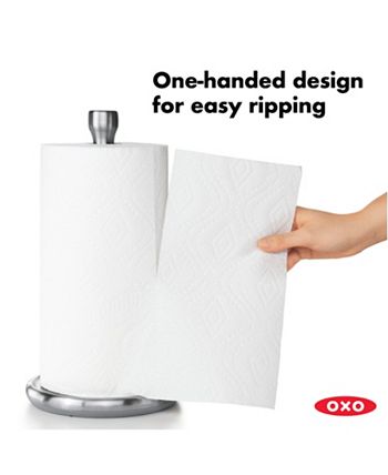 Good Grips Steady Paper Towel Holder Black Countertop Paper Towel Holder  Made of Stainless Steel for Bathroom Kitchen