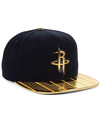 Mitchell & Ness Chicago Bulls Black & Gold Dna Snapback Cap for Men