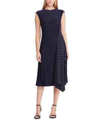 macy's ralph lauren polka dot dress