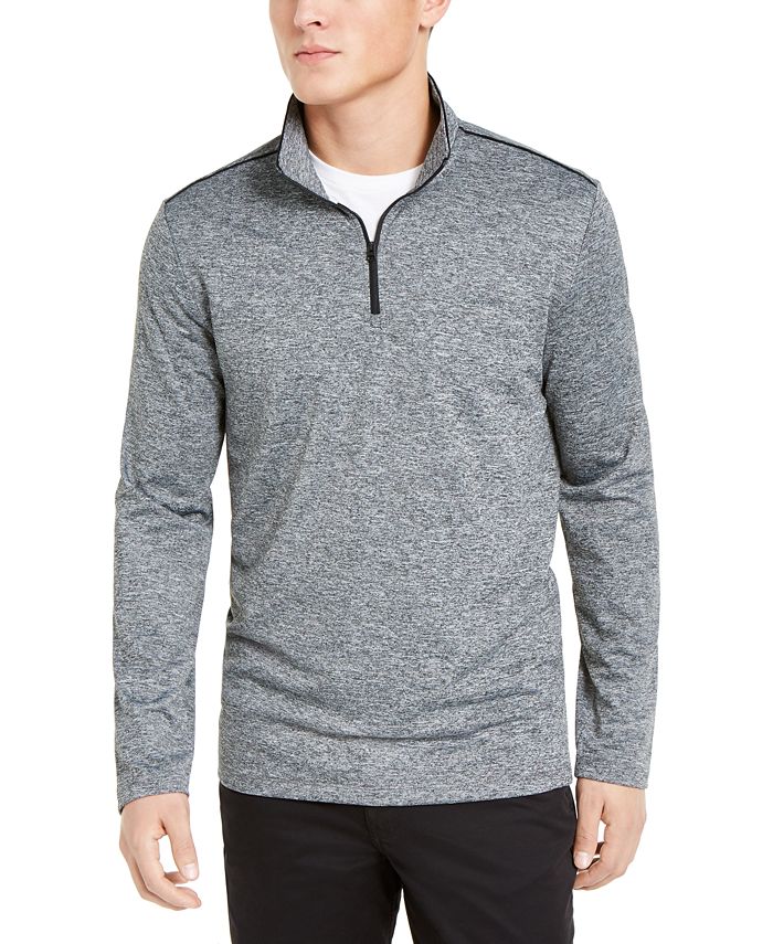 Calvin Klein Men's Space Dyed Quarter-Zip Sweater & Reviews - Sweaters ...