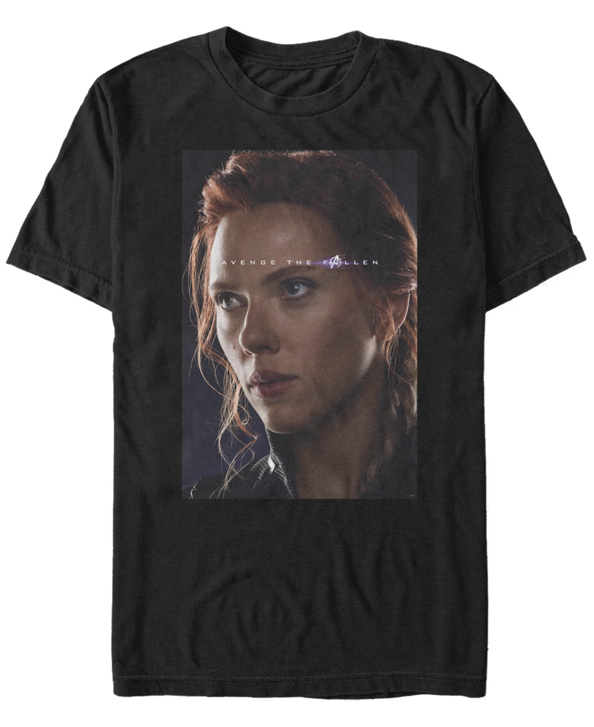 Marvel Men's Avengers EndgameWidow Avenge the Fallen, Short Sleeve T-shirt - Black