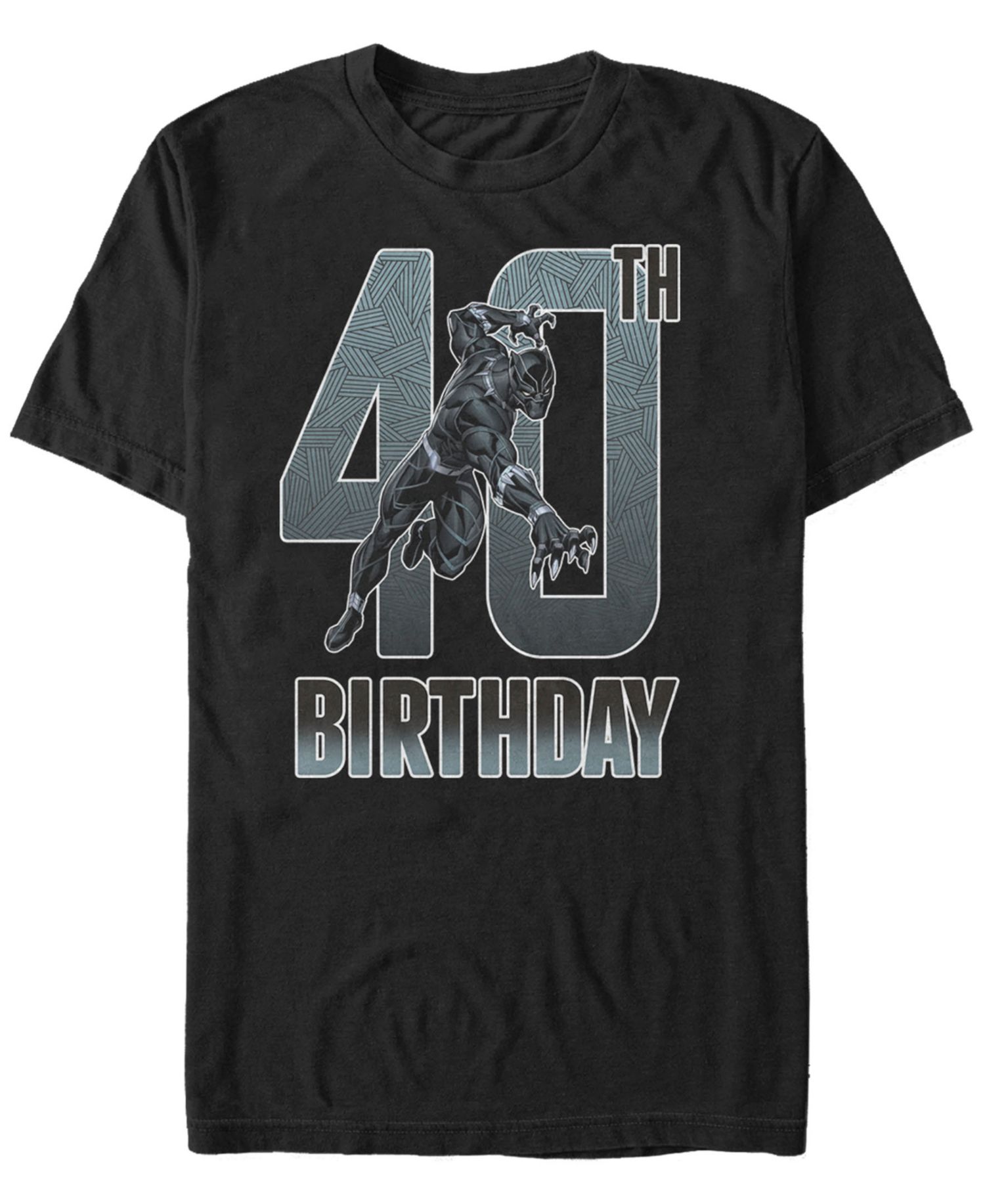 Men's Marvel Black Panther 40th Birthday Short Sleeve T-Shirt