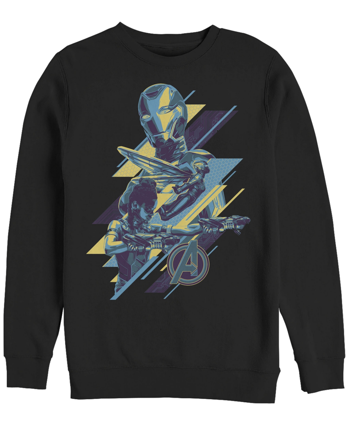 Marvel Men's Avengers Endgame Shuri the Wasp Action, Crewneck Fleece