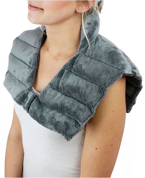 Huggaroo Neck And Shoulder Wrap Microwavable Heating Pad With
