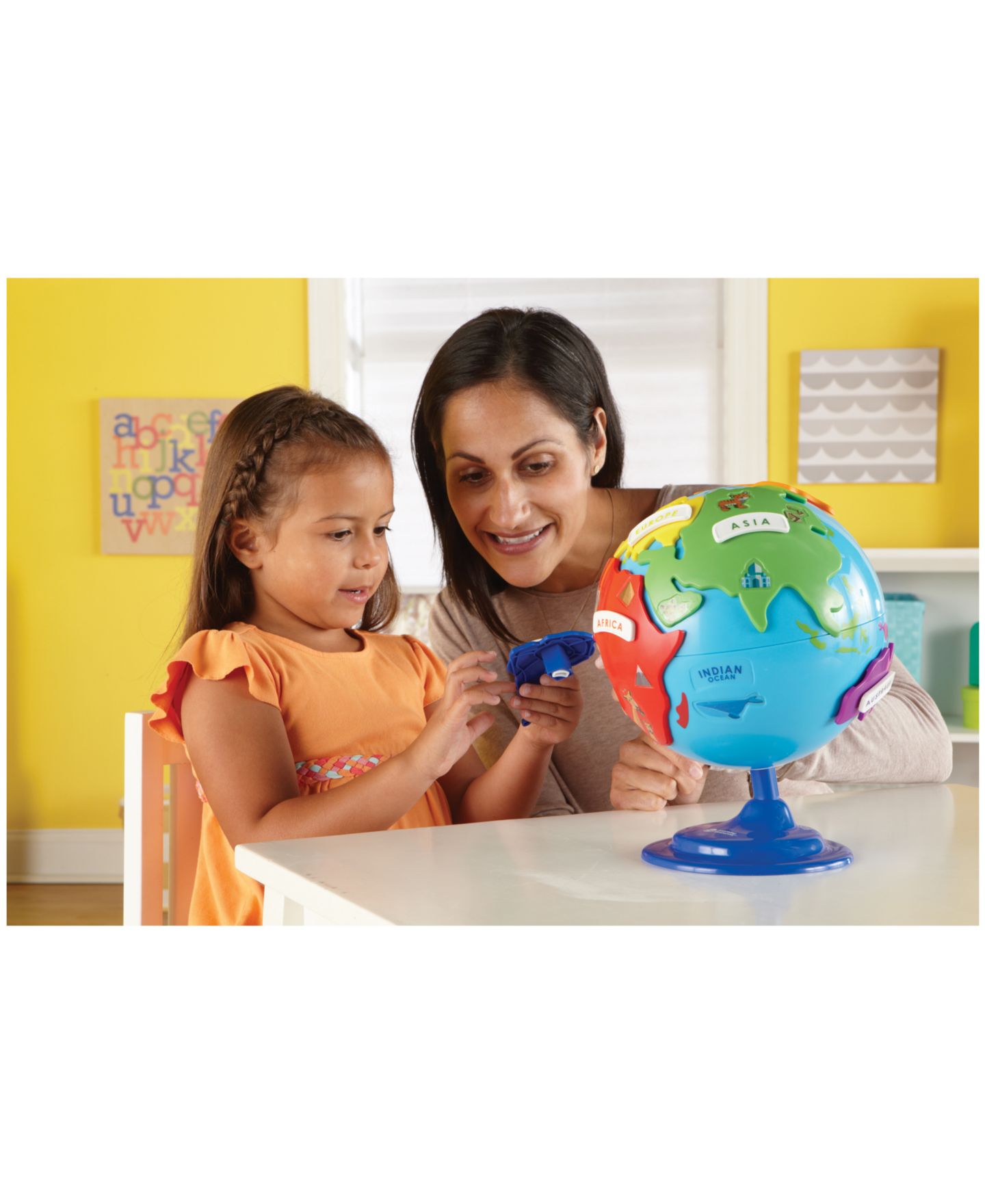 Детская игрушка Learning Resources Learning Essentials Geography Puzzle Globe, 14-Piece, Ages 3+ — фото 6