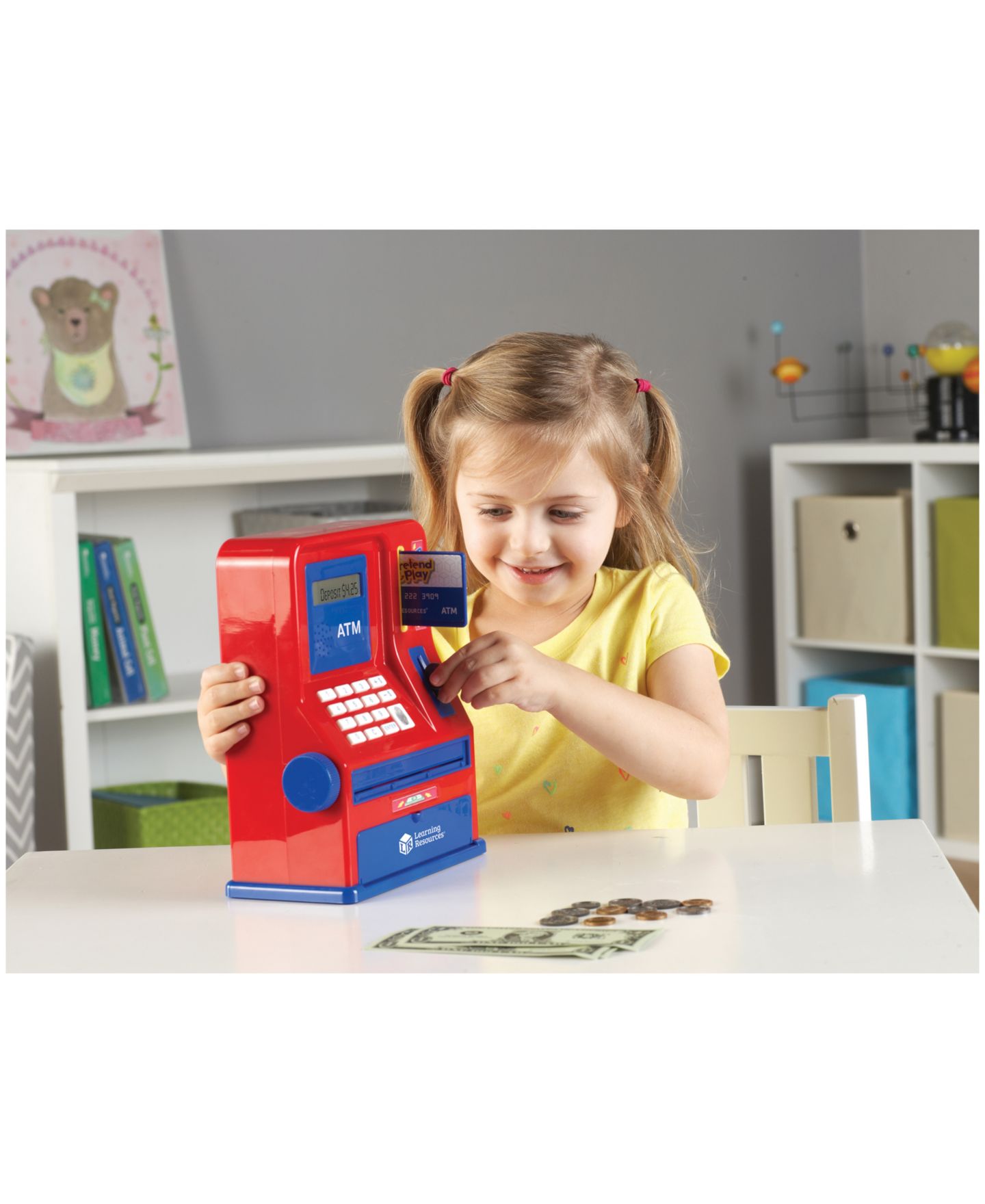 Детская игрушка Areyougame Pretend & Play Electronic Teaching ATM Bank, Ages 3+ — фото 2