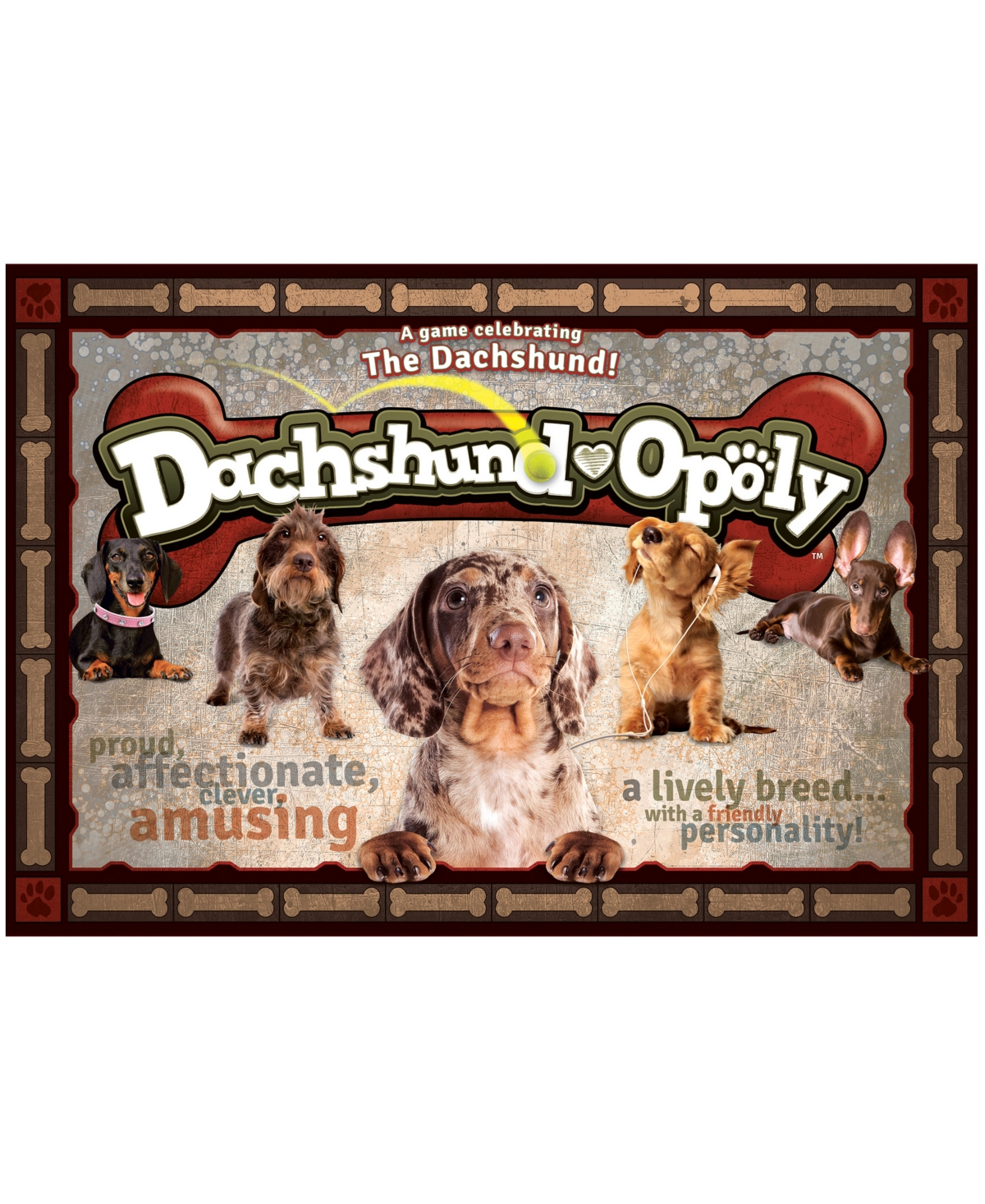 Shop Masterpieces Puzzles Late For The Sky Dachshund-opoly In Multi