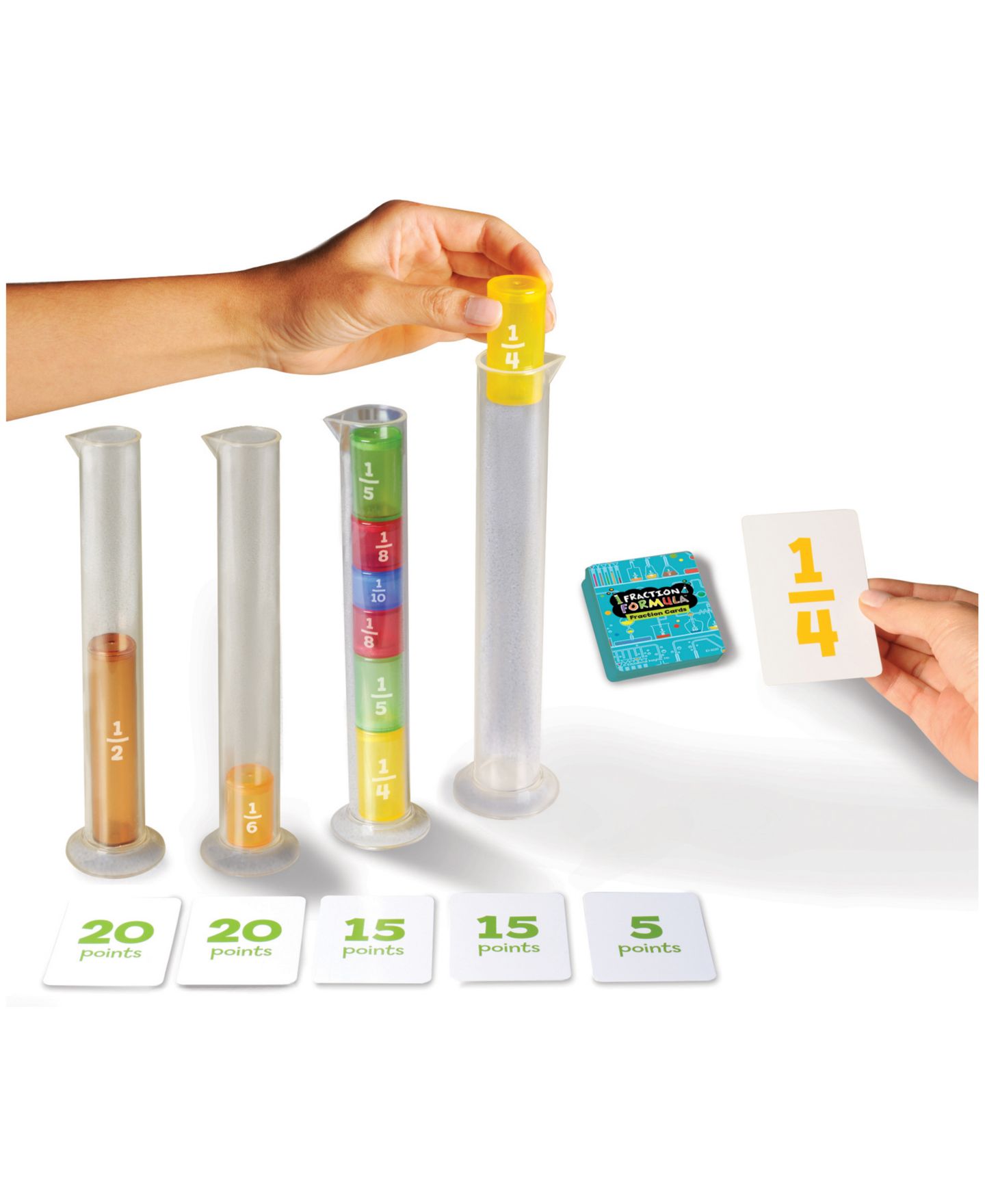Детская карточная игра Areyougame Fraction Formula Math Card Game, Ages 8+ — фото 2