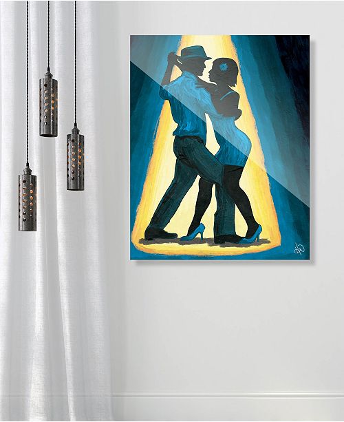 Creative Gallery Spotlight Couple Dancing In Blue 20 X 24