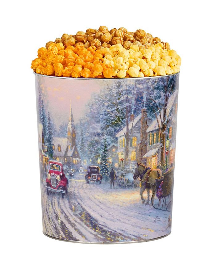The Popcorn Factory Thomas Kinkade Scene 3.5G 3Flavor Gift Tin Macy's