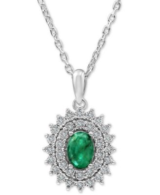 macy's emerald necklaces