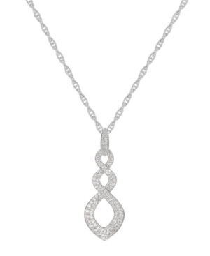 image of 1/2 ct. t.w. Round Shape Diamond Pendant in 14k White Gold