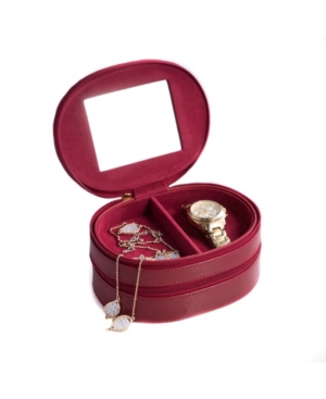 Bey-berk Lizard 2 Level Jewelry Case With Mirror In Multi