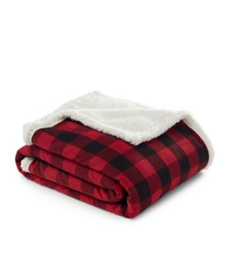 CLOSEOUT! Cabin Plaid Cotton Yarn Dyed Flannel Decorative Pillow and Throw Set