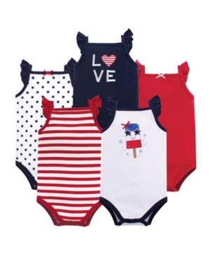 Hudson Baby Baby Girl 5-Sleeveless Bodysuits