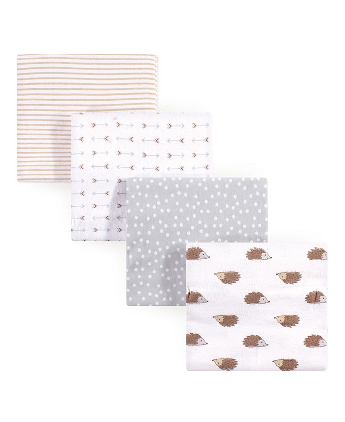Hudson Baby Flannel Receiving Blankets, 4-Pack - Super Soft 30" X 36" Baby Blankets For Swaddling & Nursing - View #11