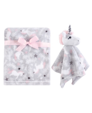 Hudson Baby Plush Blanket and Security Blanket Set