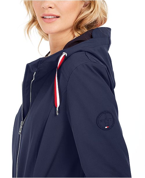 Tommy Hilfiger Hooded Water-Resistant Anorak Jacket & Reviews - Coats
