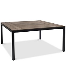 Stockholm Aluminum 61" Square Outdoor Dining Table, Created for Macy's