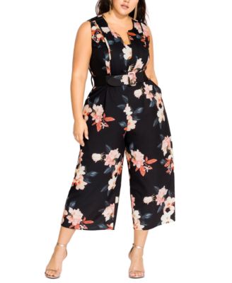 city chic floral jumpsuit