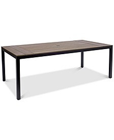 Stockholm Aluminum 84" x 42" Rectangle Outdoor Dining Table, Created for Macy's